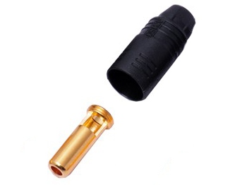 AS150 Amass 7.0mm Anti-spark connector (BLACK Male) [HP-LGAS150-01M-BLACK]